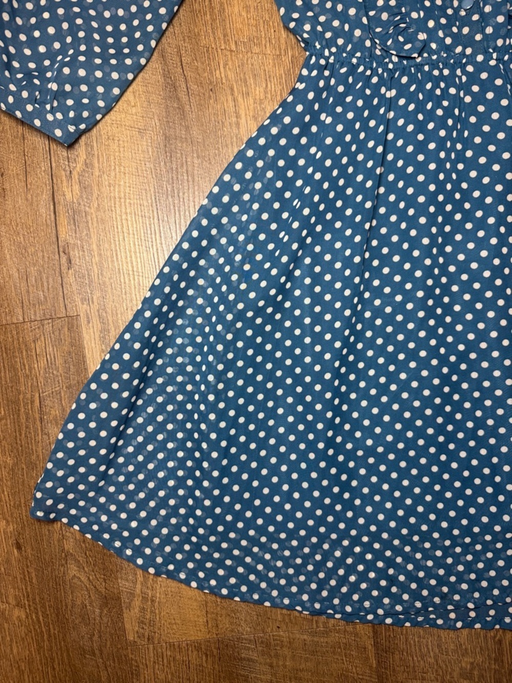 Flying Tomato Women’s Blue Polka Dot Dress Size Small - Picture 3 of 14